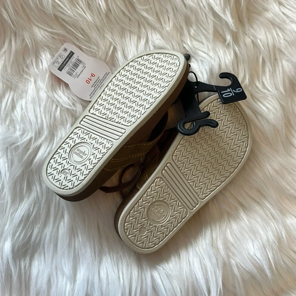 Wonder Nation Kids Boys Tan Sandel Summer Vacation Shoes NWT